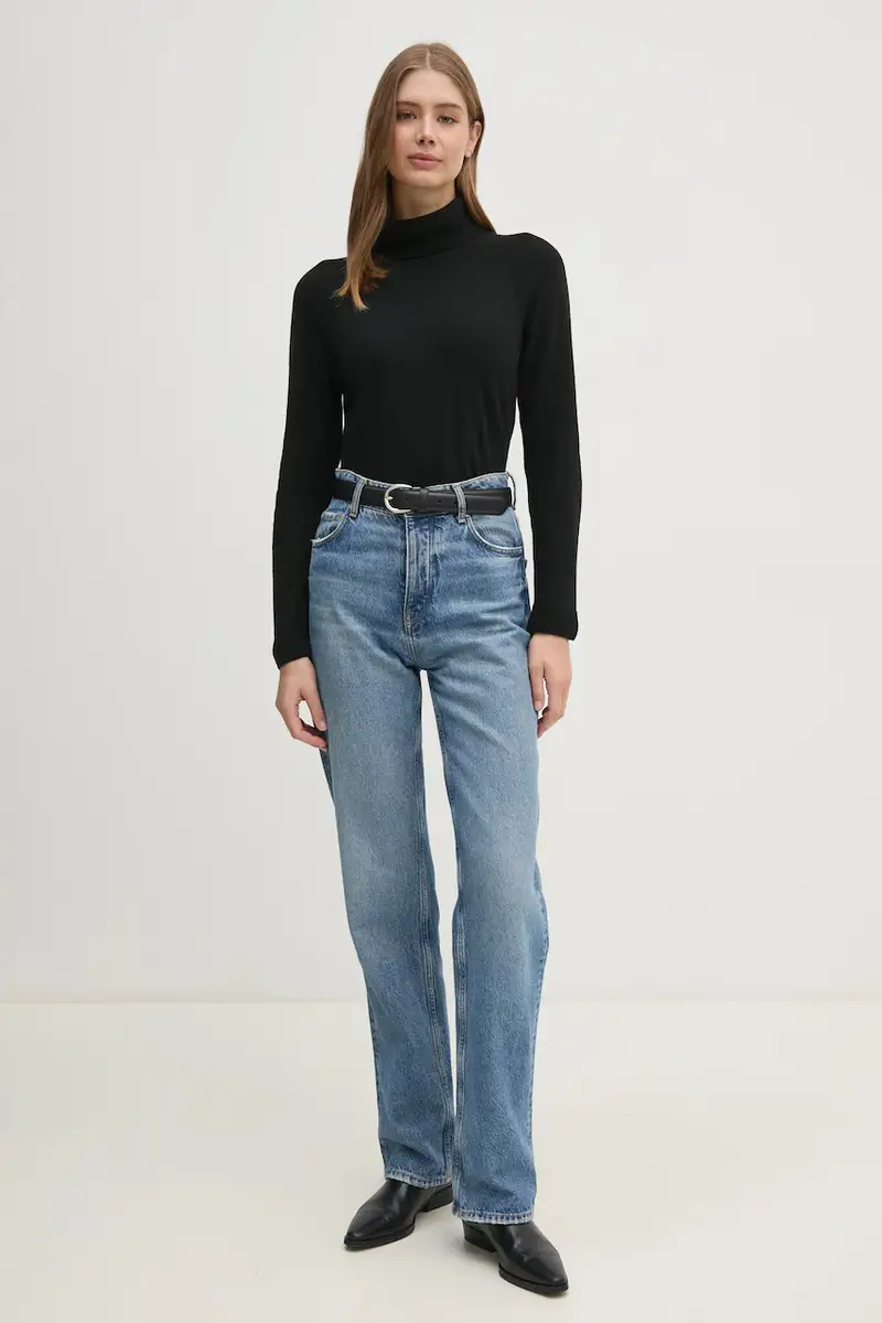 maglione con lana colore nero 1035D2551 miniatura 2