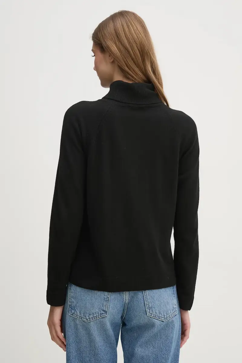 maglione con lana colore nero 1035D2551 miniatura 3