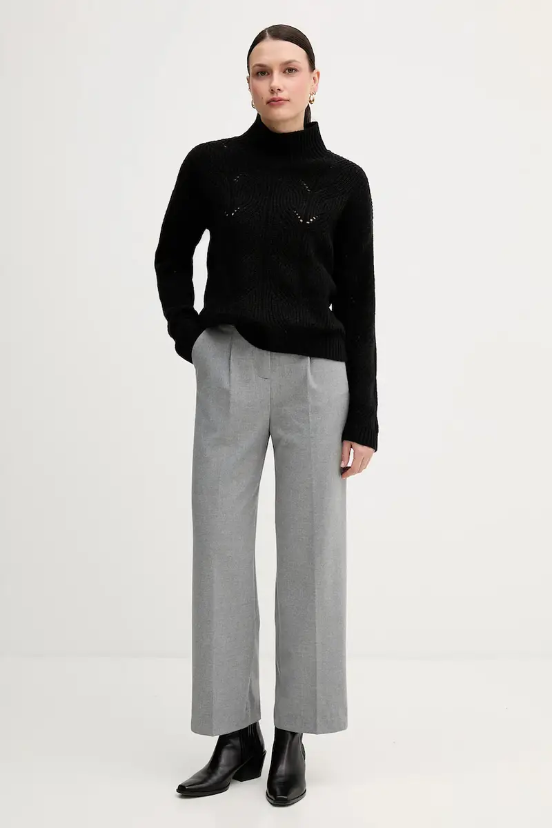 maglione con lana colore nero 1FDFD10F2 miniatura 2