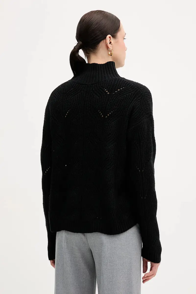 maglione con lana colore nero 1FDFD10F2 miniatura 3