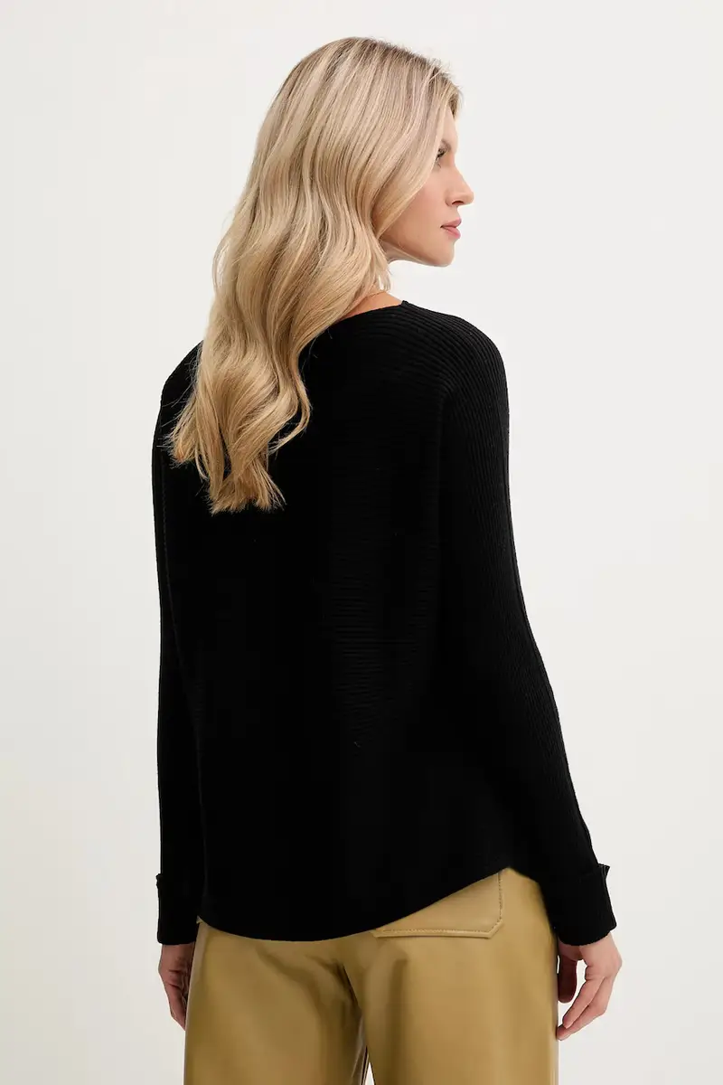 maglione con lana colore nero 1Y6SD10CH miniatura 3