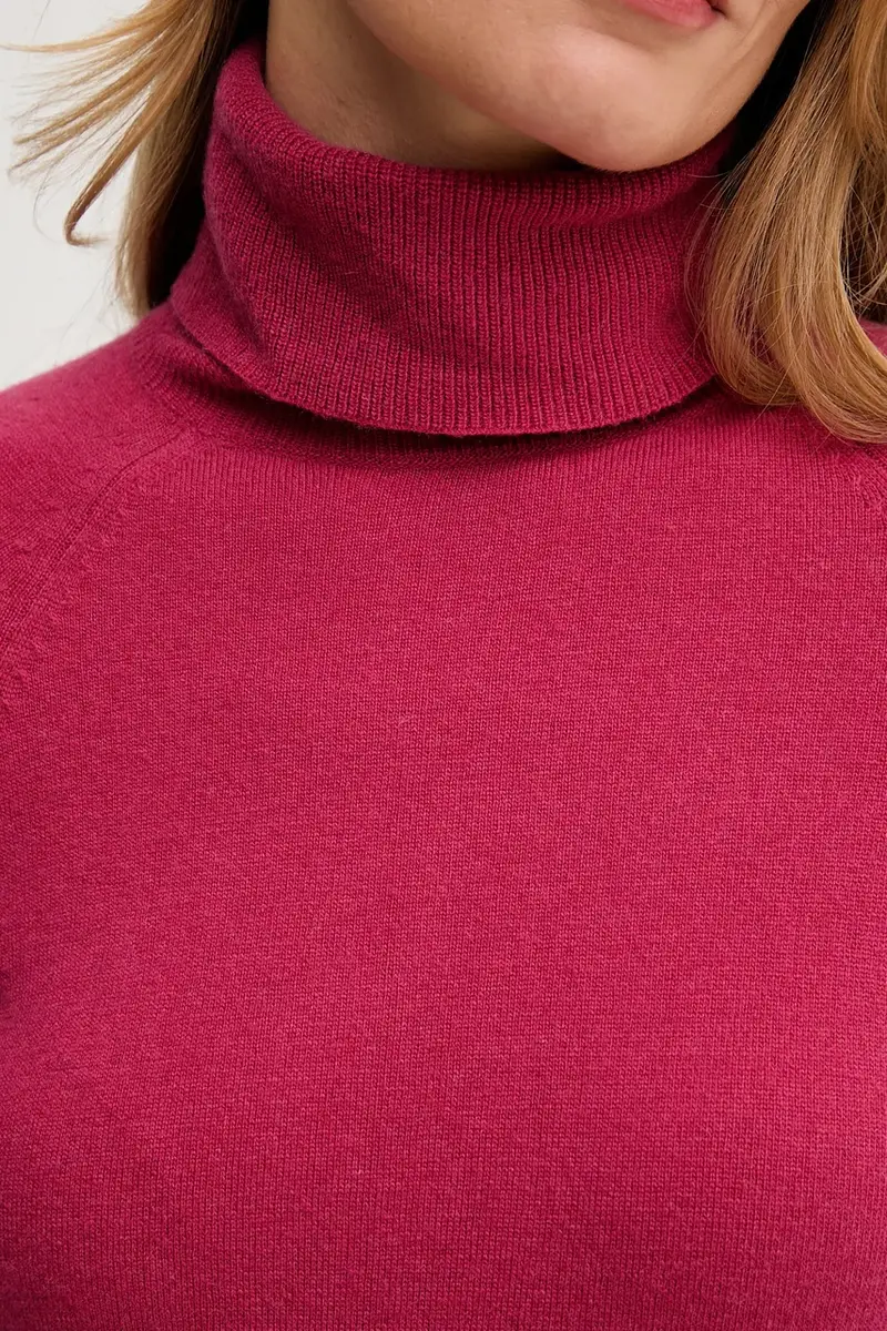 maglione con lana colore rosa 1035D2551 miniatura 4