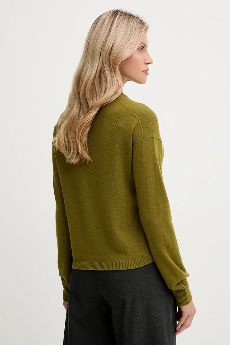 maglione con lana colore verde 102HD4032 miniatura 3