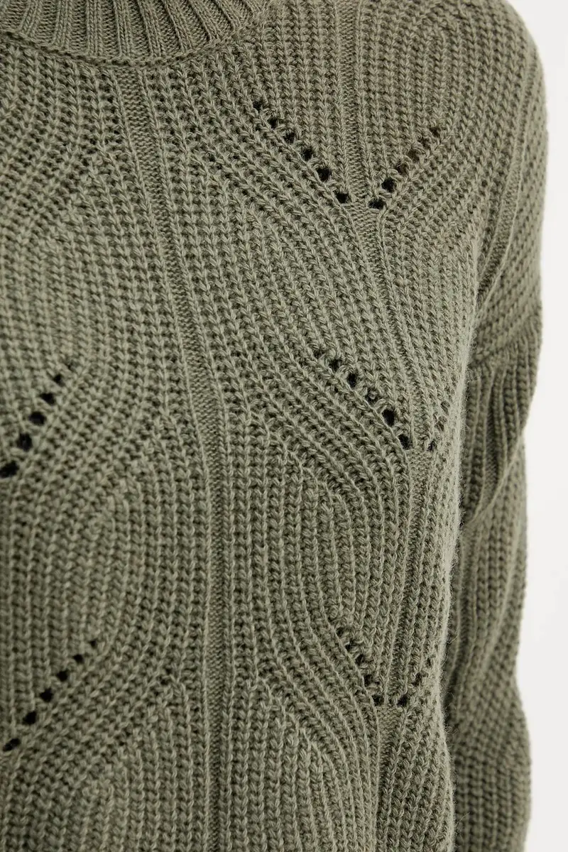 maglione con lana colore verde 1FDFD10F2 miniatura 5