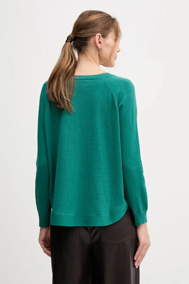 maglione con lana colore verde 1Y6SD10EG Turchese miniatura 3
