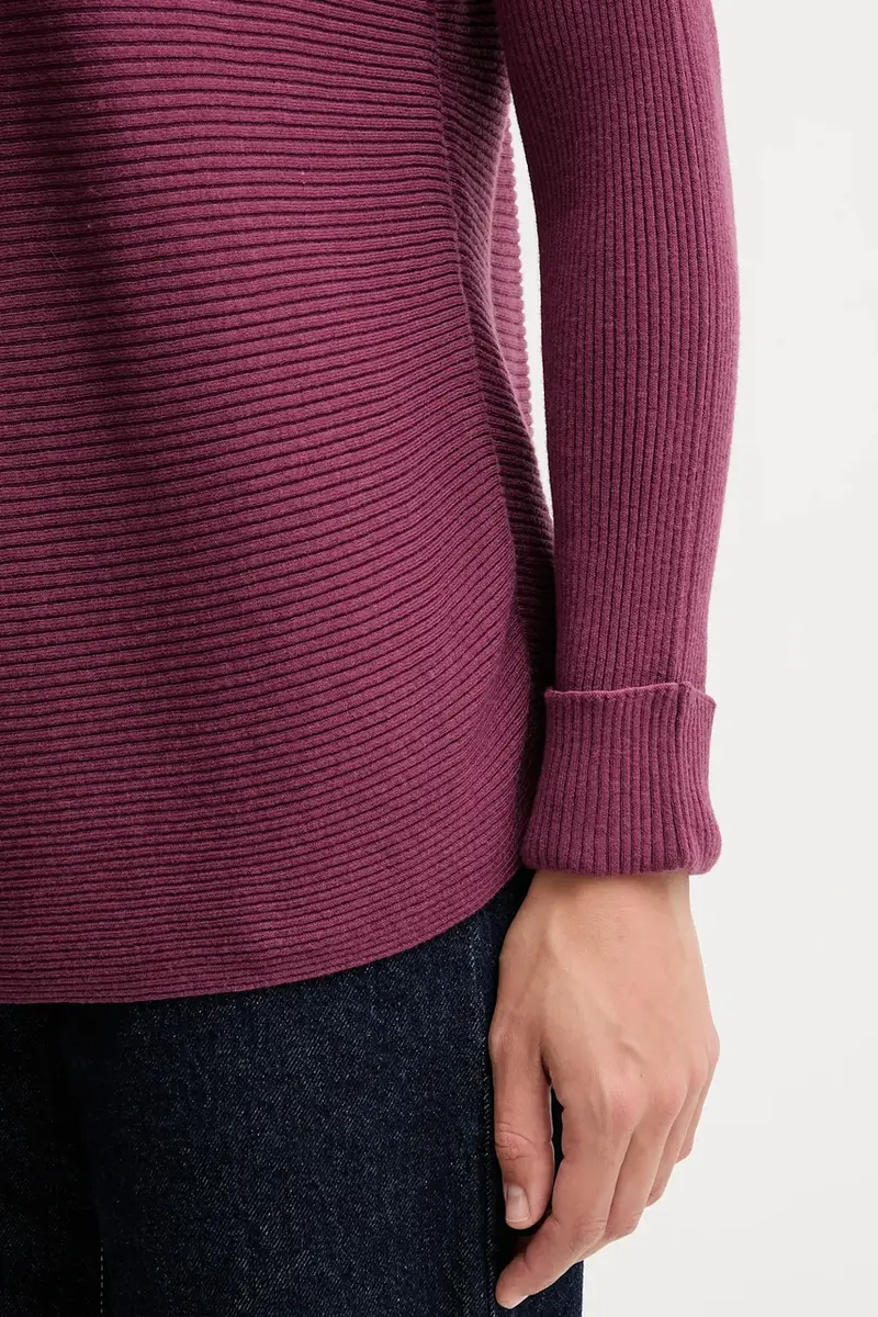 maglione con lana colore violetto 1Y6SD10CH miniatura 4