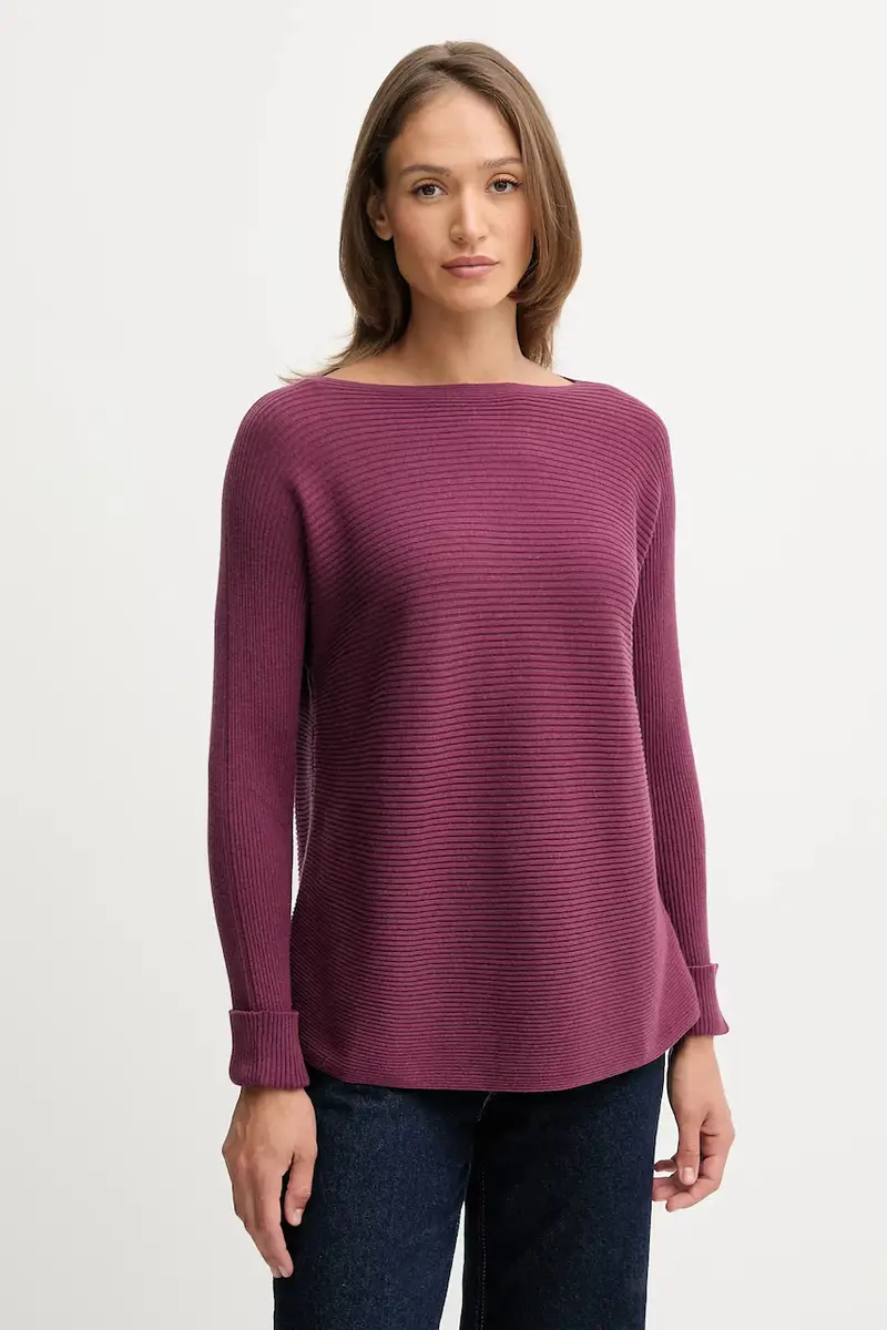 maglione con lana colore violetto 1Y6SD10CH