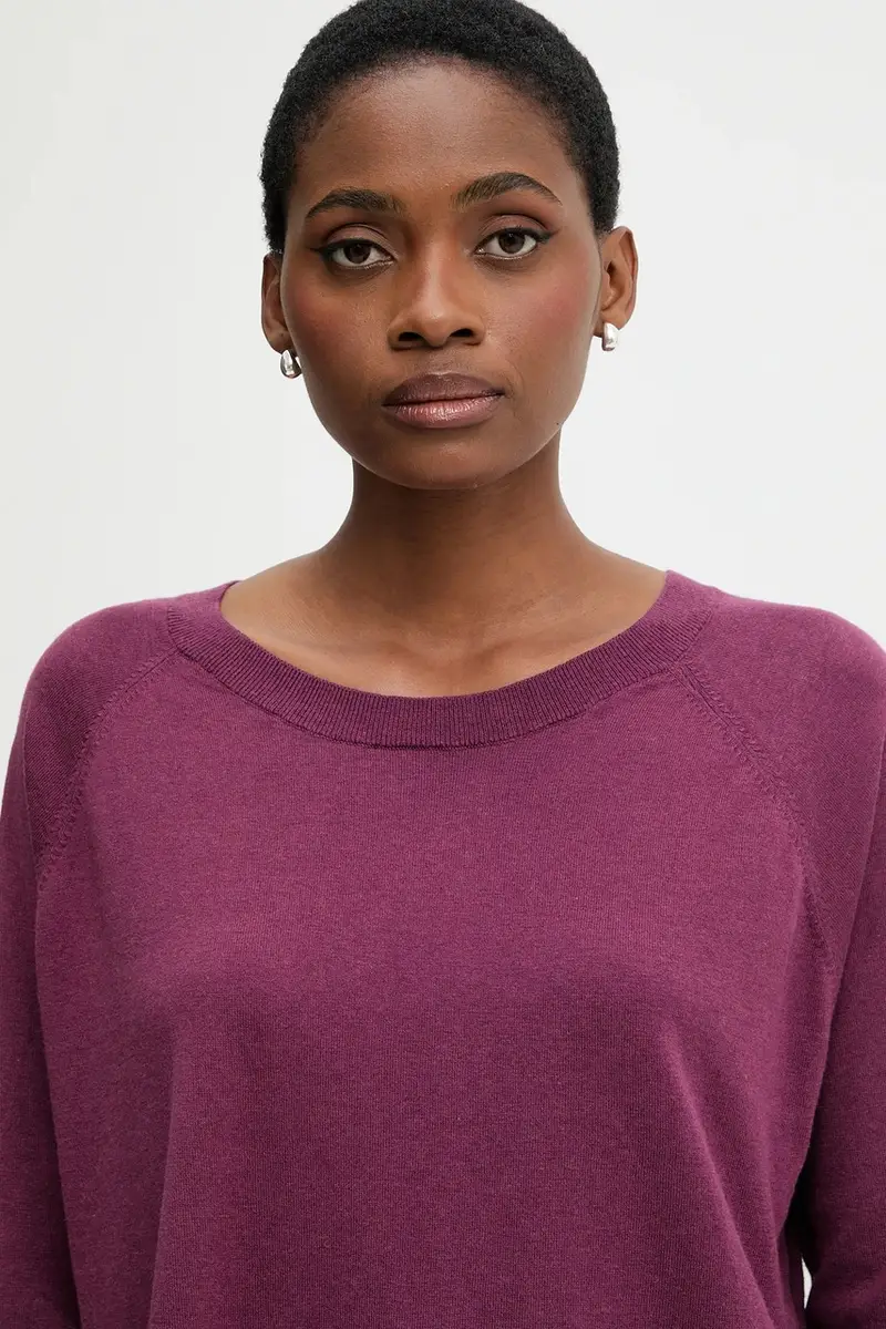 maglione con lana colore violetto 1Y6SD10EG miniatura 4