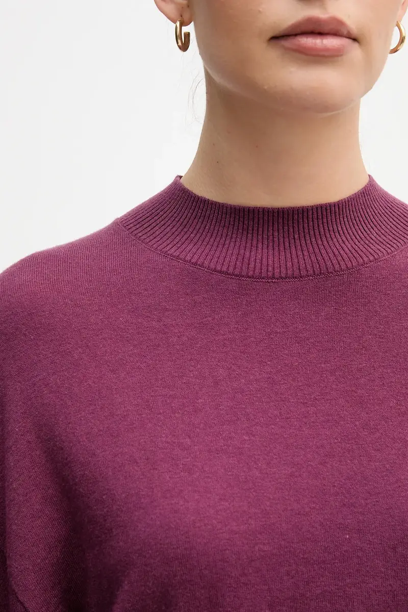 maglione con lana colore violetto 1Y6SD2041 miniatura 5