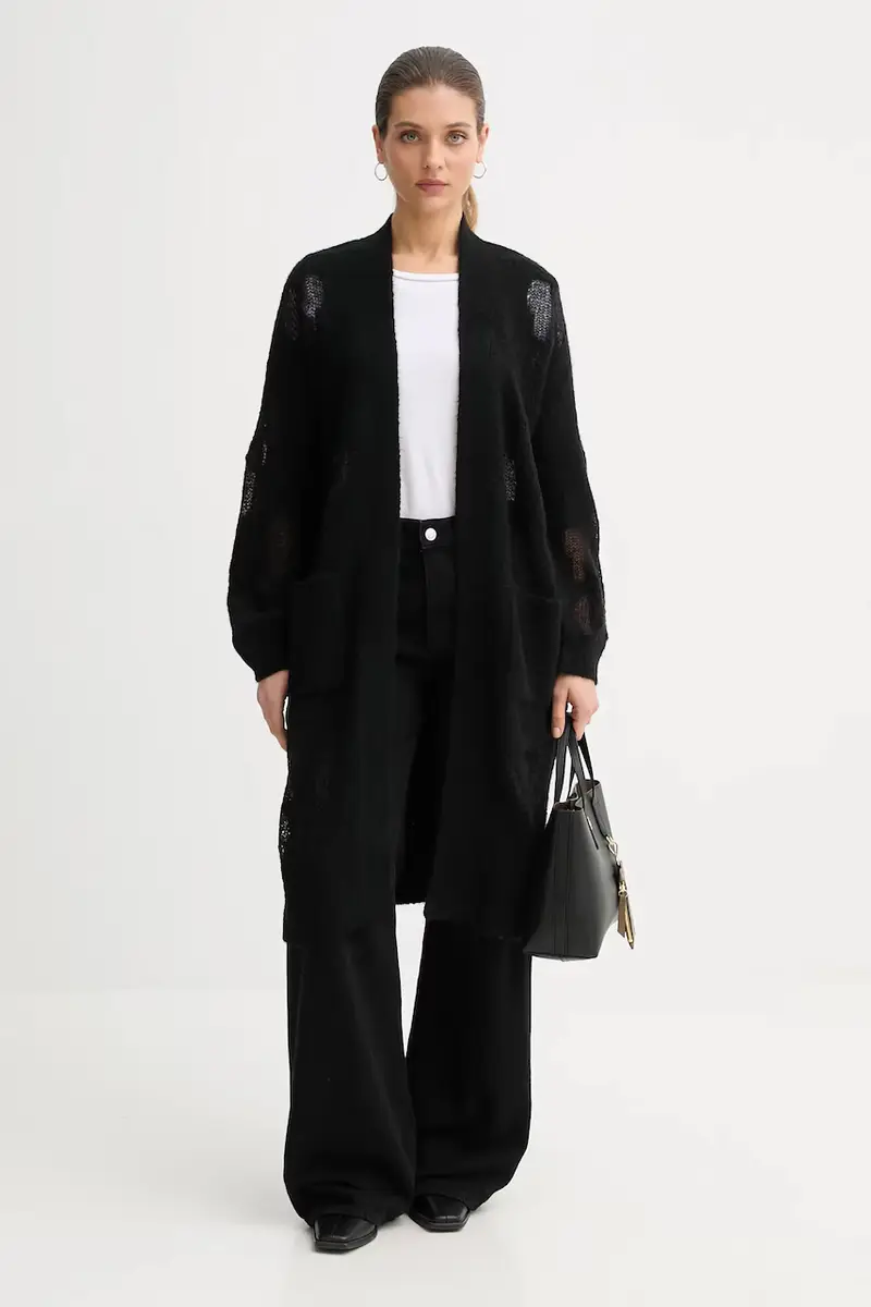 maglione con lana Nero miniatura 2