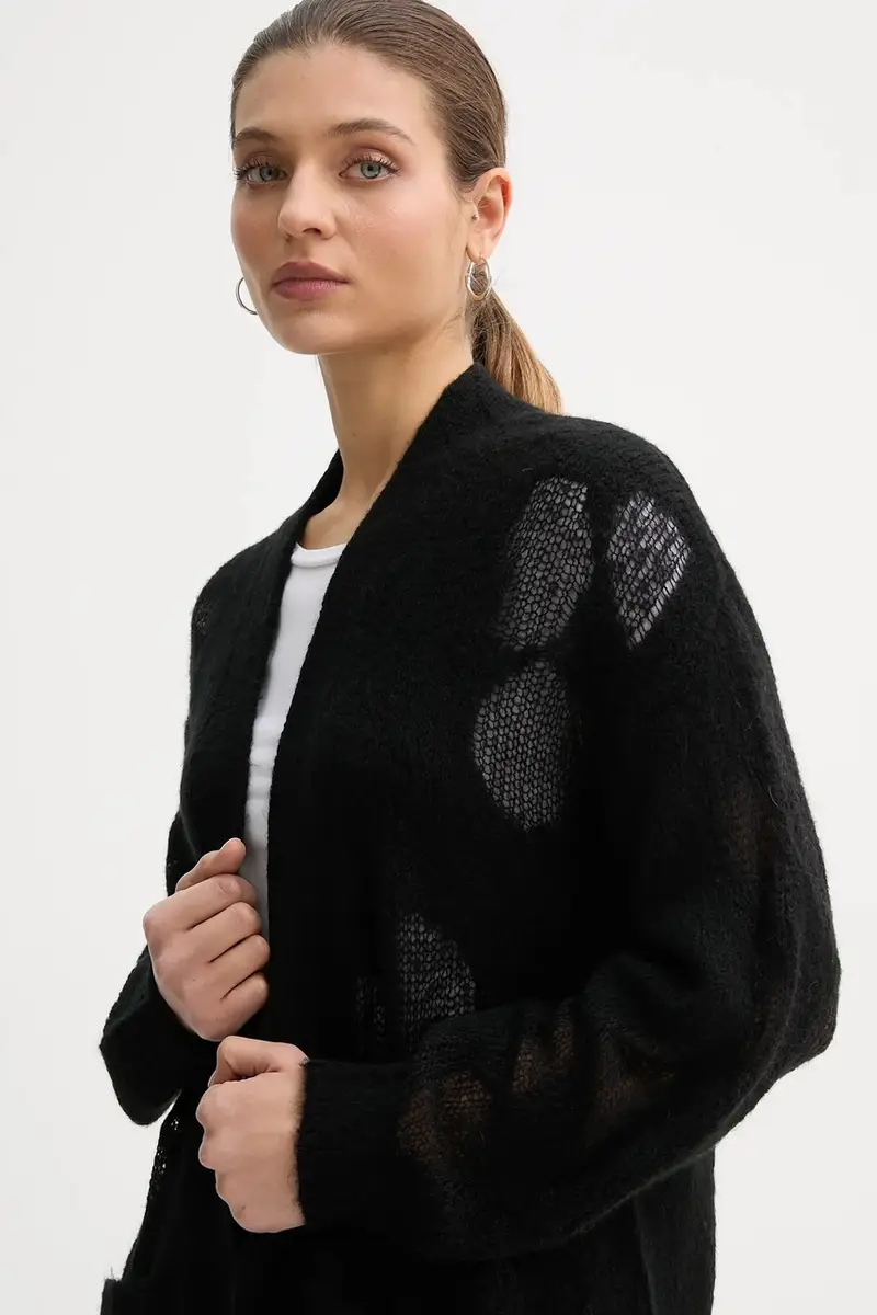 maglione con lana Nero miniatura 4