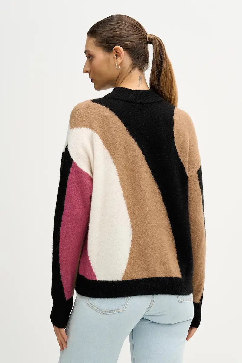 maglione con lana Nero miniatura 3