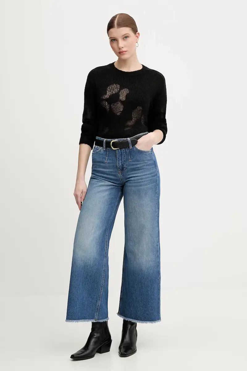 maglione con lana Nero miniatura 2