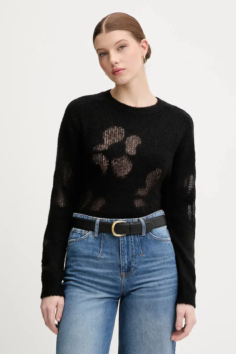 maglione con lana Nero