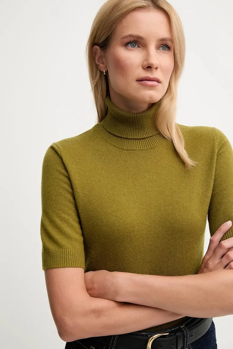 maglione con lana per bambini colore verde 102HD203X miniatura 4