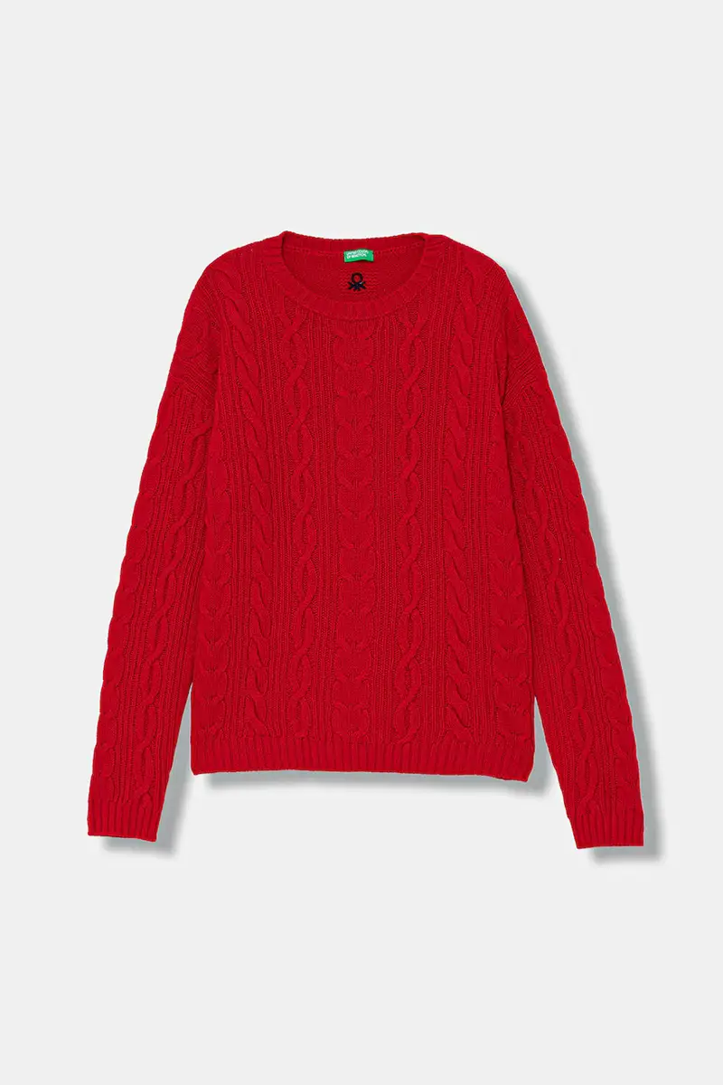 maglione con lana per bambini Rosso