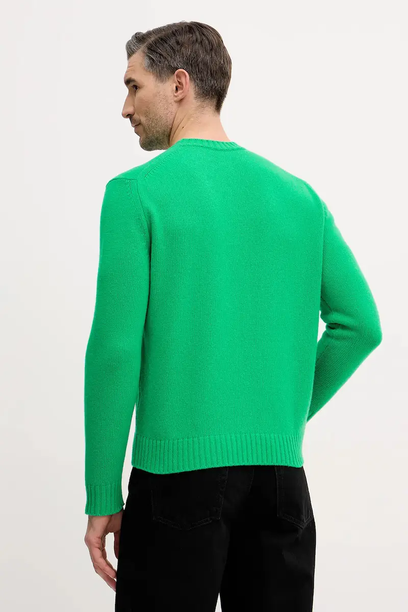 maglione con lana Verde miniatura 3