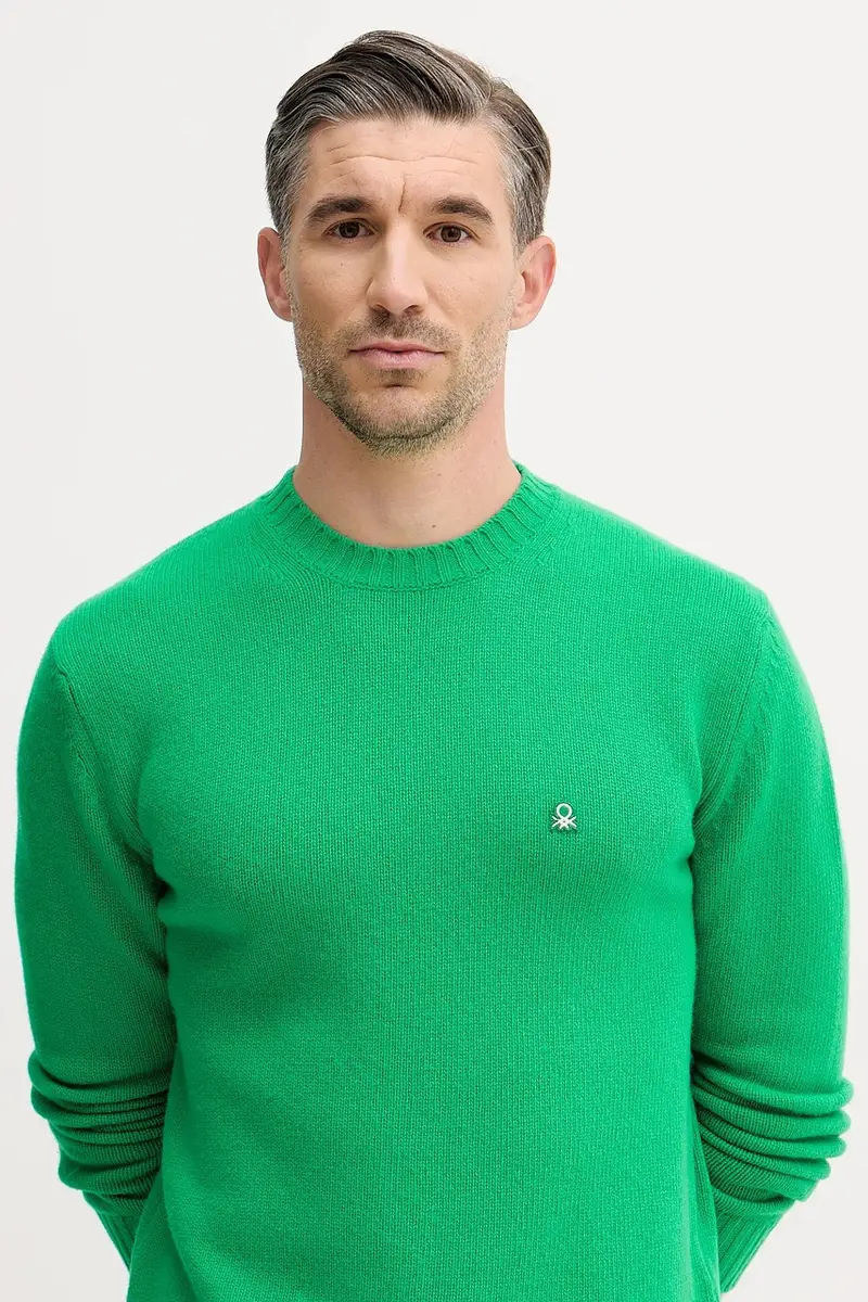 maglione con lana Verde miniatura 4