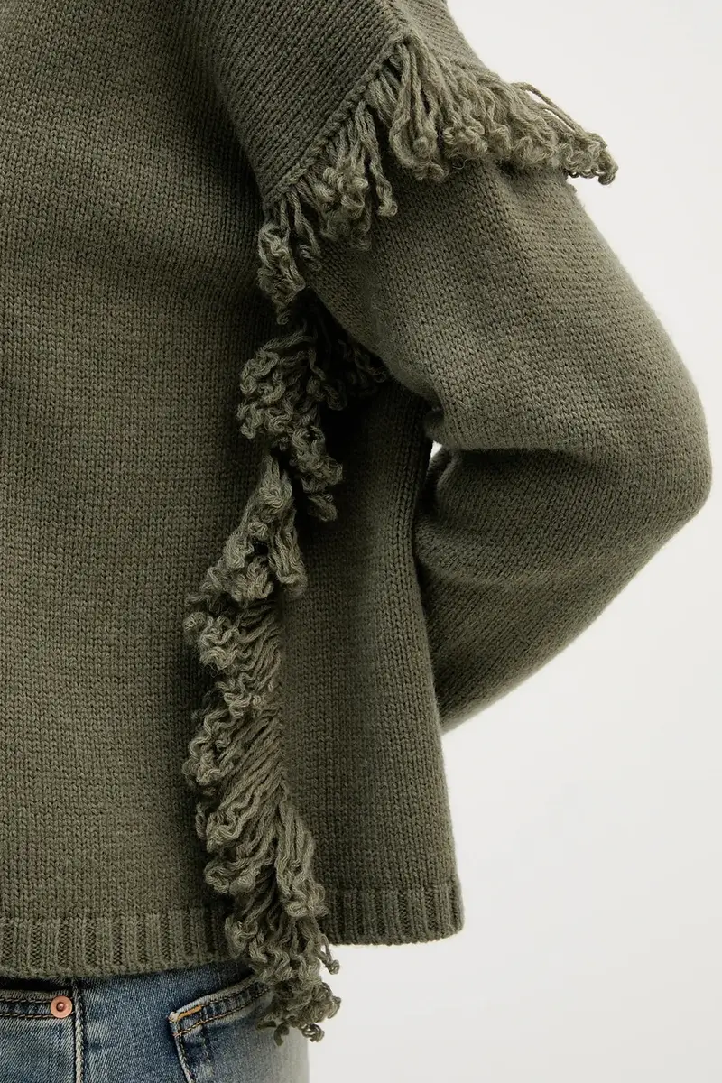 maglione con lana Verde miniatura 5