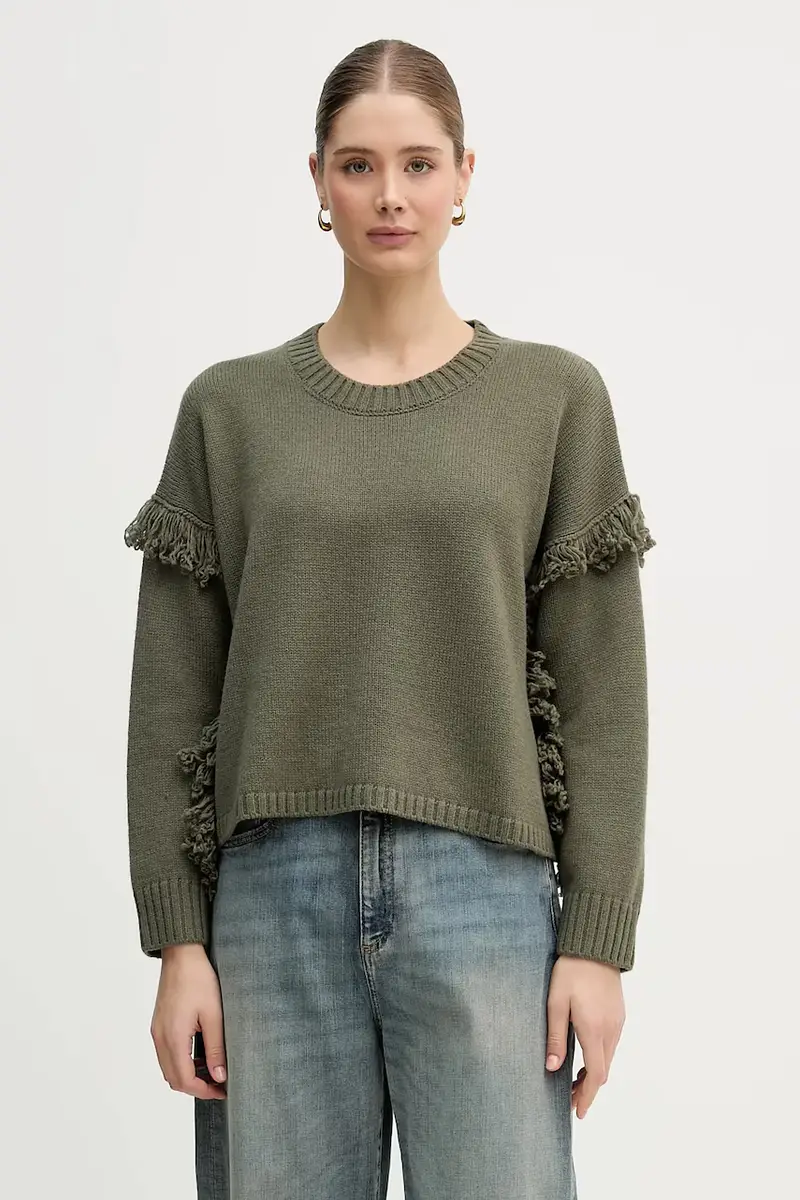maglione con lana Verde