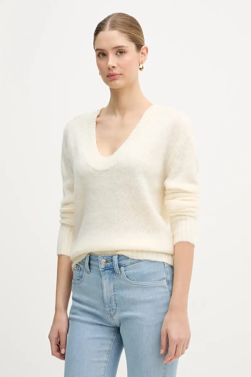 maglione con mohair Beige