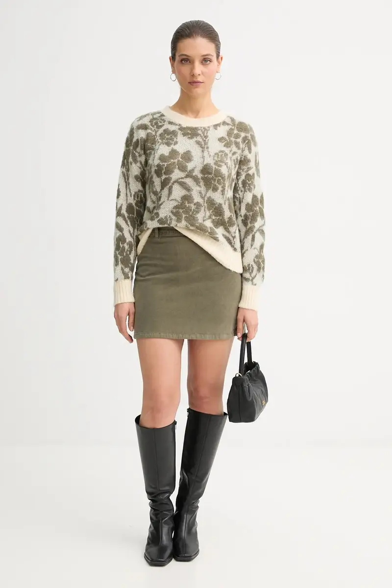 maglione con mohair colore beige 1VAAE10F3 miniatura 2