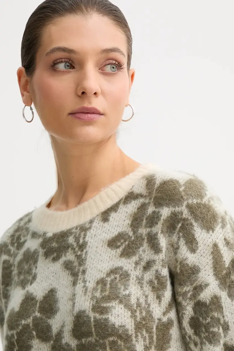 maglione con mohair colore beige 1VAAE10F3 miniatura 4