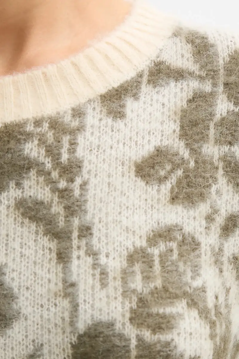 maglione con mohair colore beige 1VAAE10F3 miniatura 5