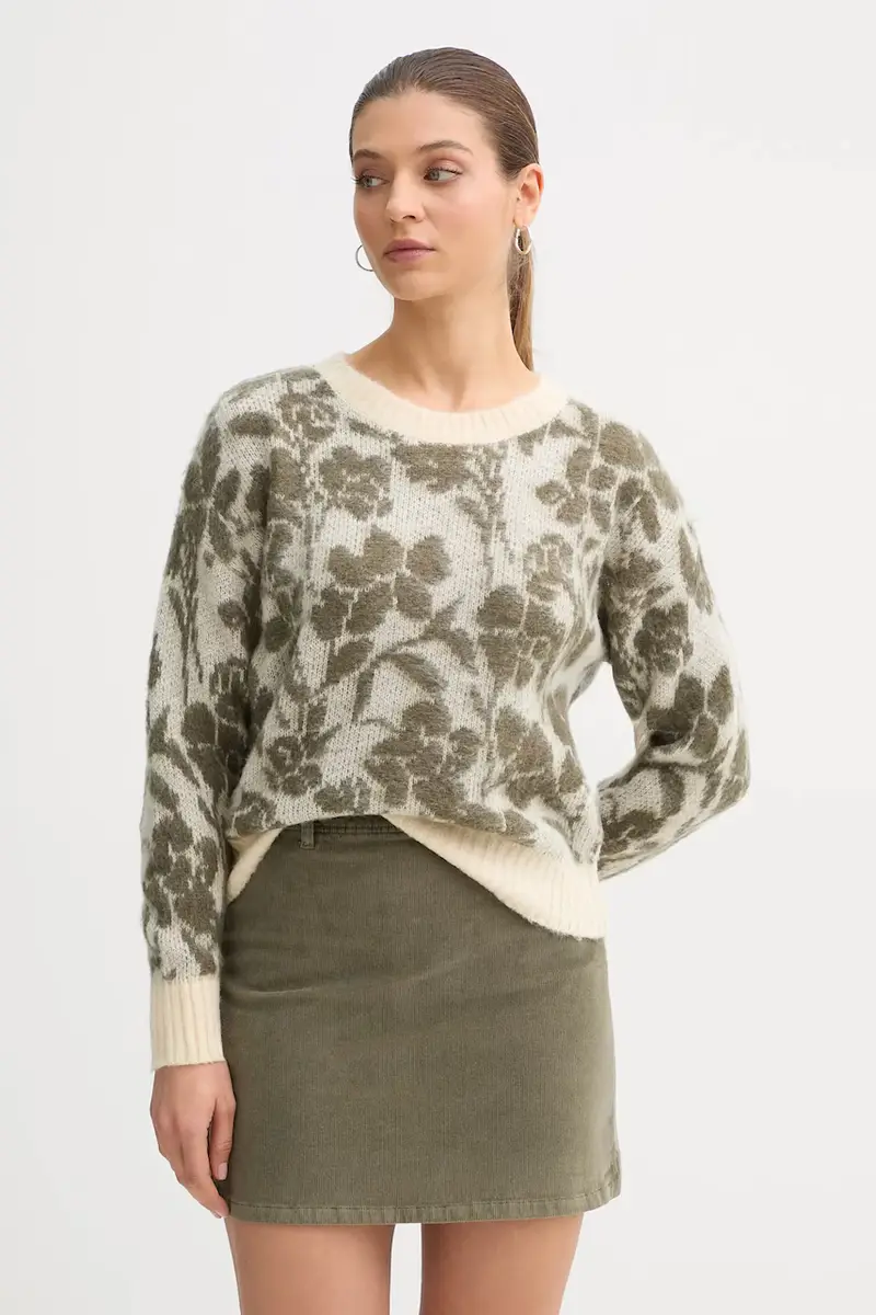 maglione con mohair colore beige 1VAAE10F3