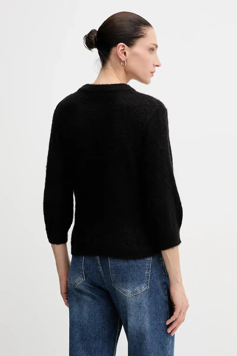 maglione con mohair colore nero 1VAAD10F4 miniatura 3