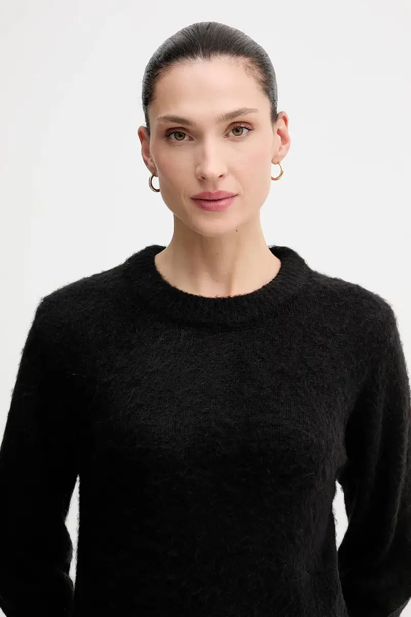 maglione con mohair colore nero 1VAAD10F4 miniatura 4