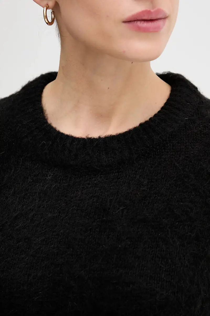 maglione con mohair colore nero 1VAAD10F4 miniatura 5