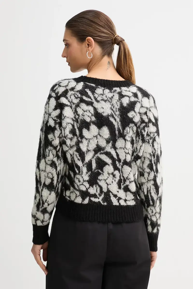 maglione con mohair colore nero 1VAAE10F3 miniatura 3