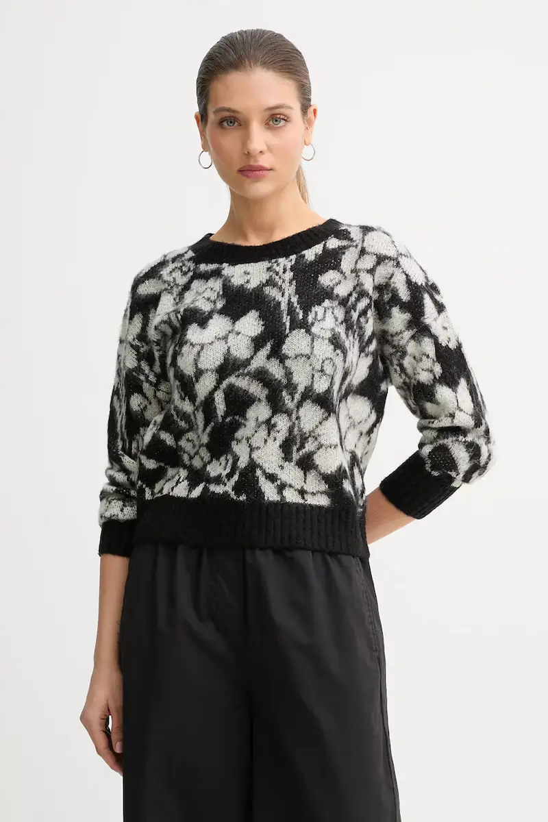 maglione con mohair colore nero 1VAAE10F3