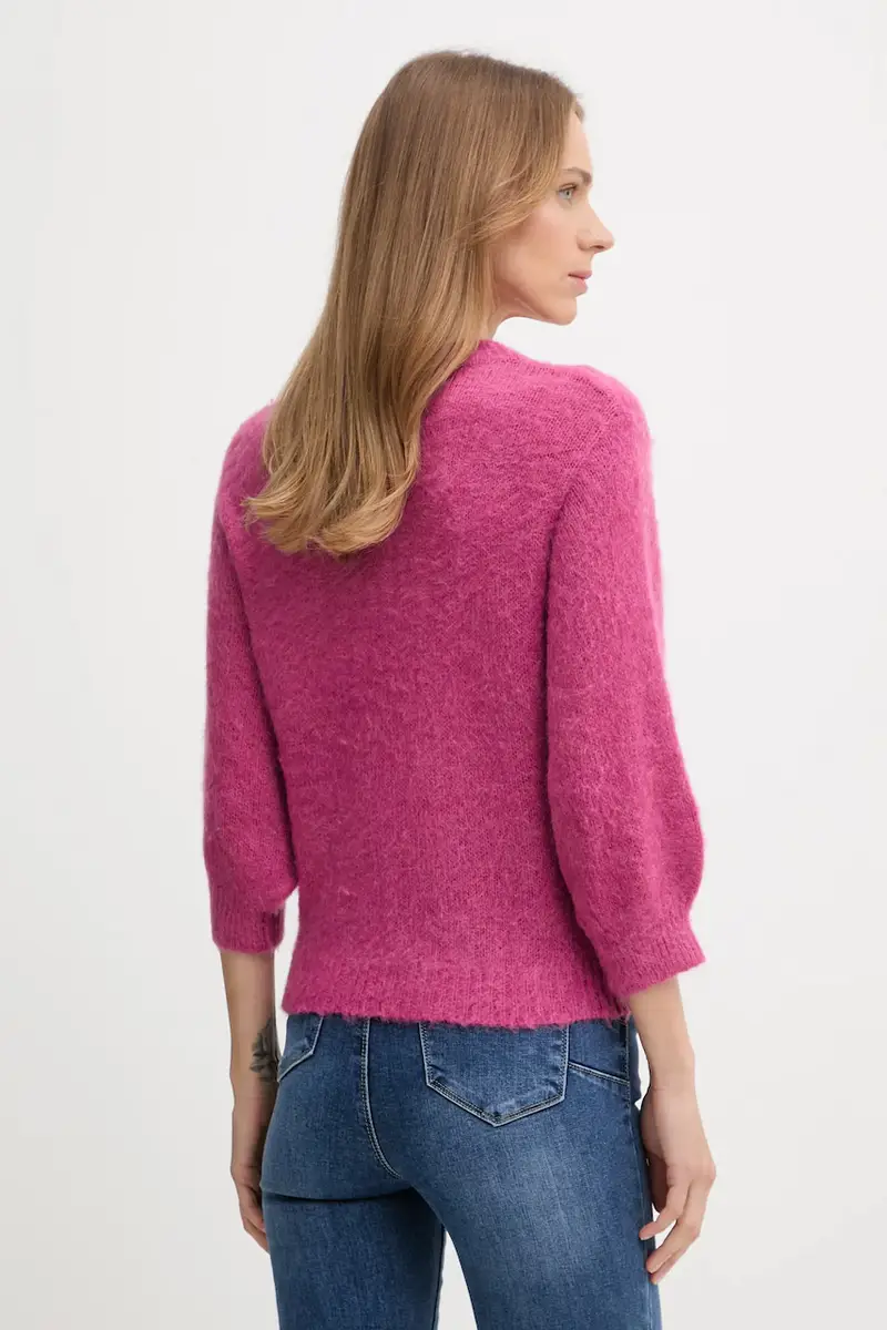 maglione con mohair colore rosa 1VAAD10F4 miniatura 3