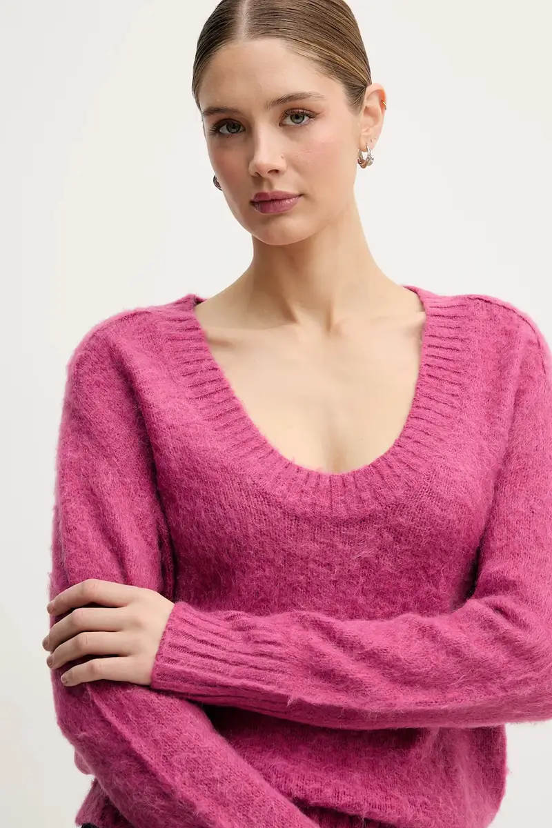 maglione con mohair Rosa miniatura 4