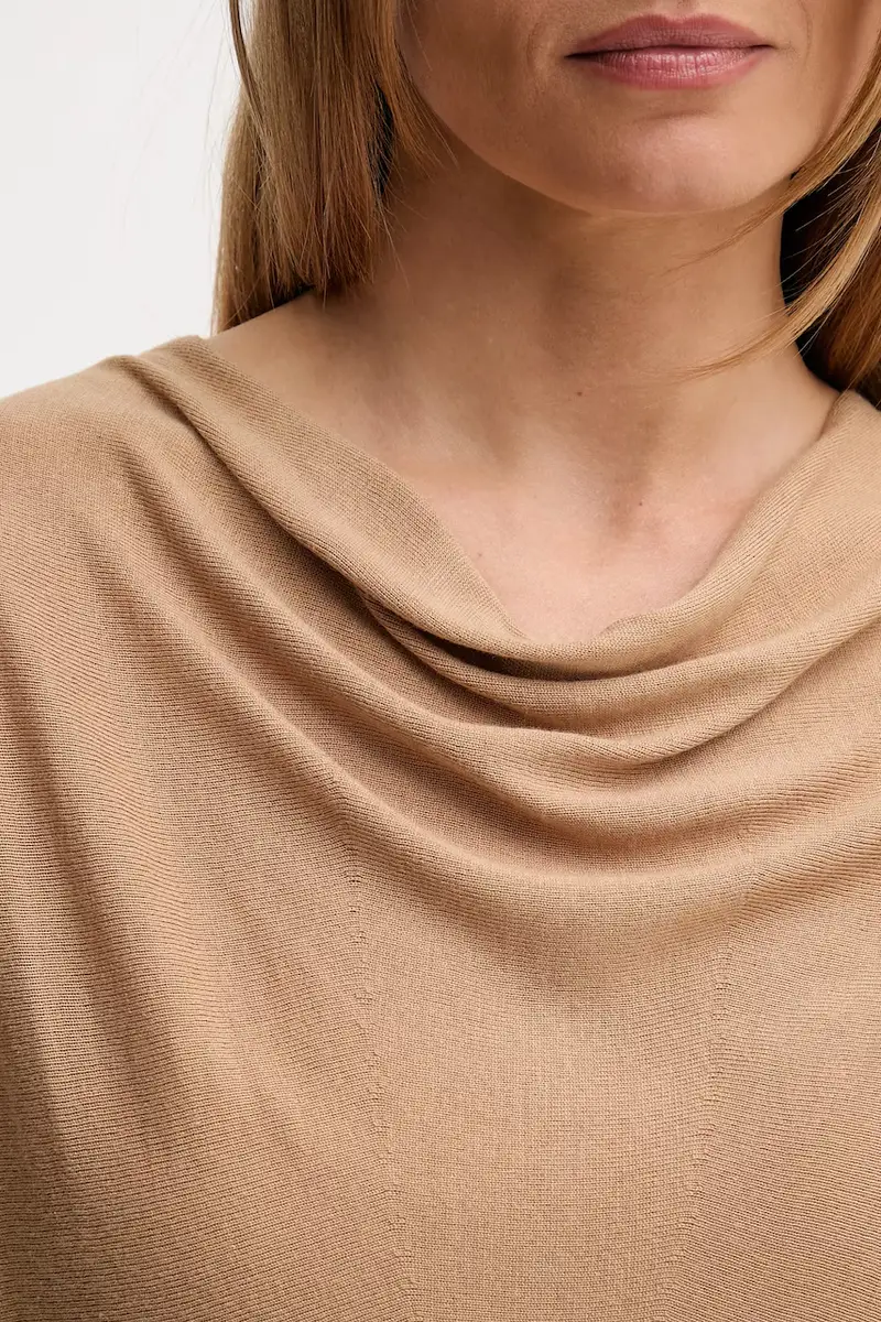 maglione con seta colore beige 1ZRED10E8 miniatura 4