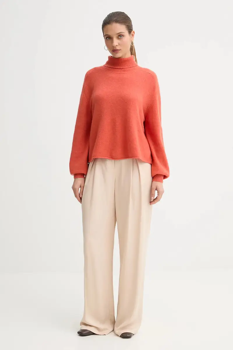 maglione donna colore arancione 11CZD204F miniatura 2