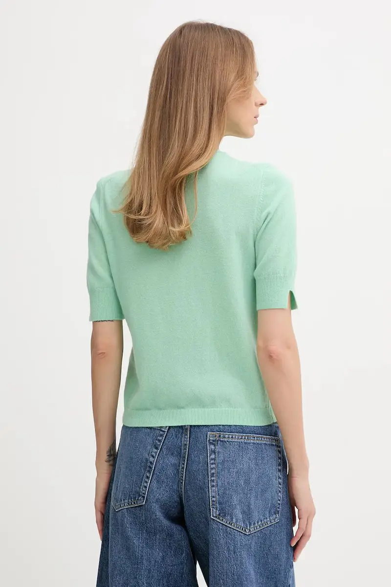 maglione donna colore beige 1002D10D2 Verde miniatura 3