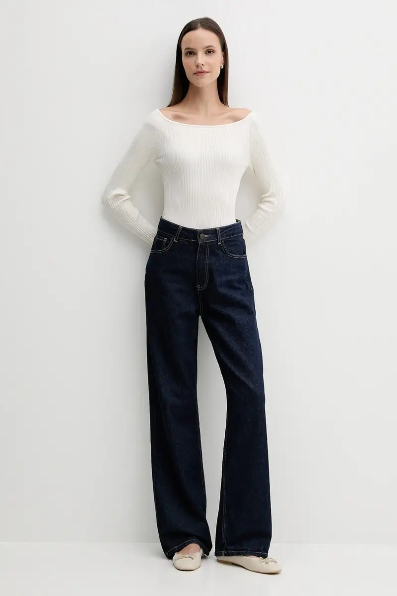 maglione donna colore beige 16UYD10E7 miniatura 2