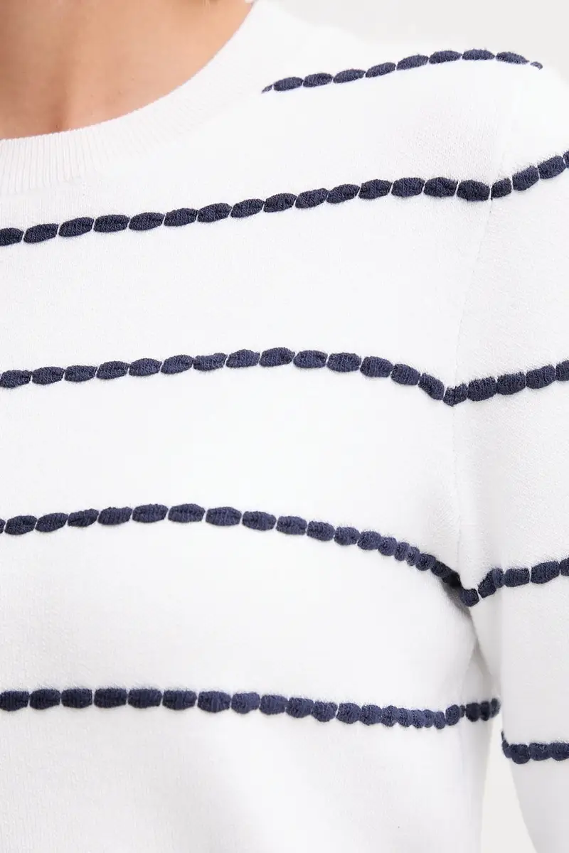 maglione donna colore bianco 104ME10EB miniatura 5