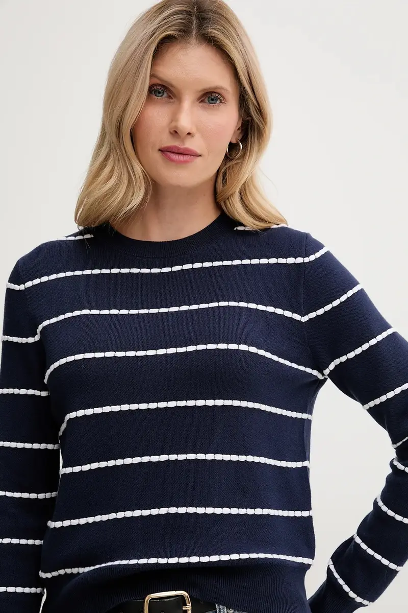 maglione donna colore blu navy 104ME10EB miniatura 4