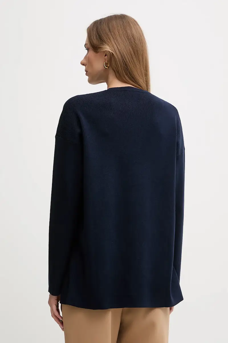 maglione donna colore blu navy 17Q3D10F9 miniatura 3
