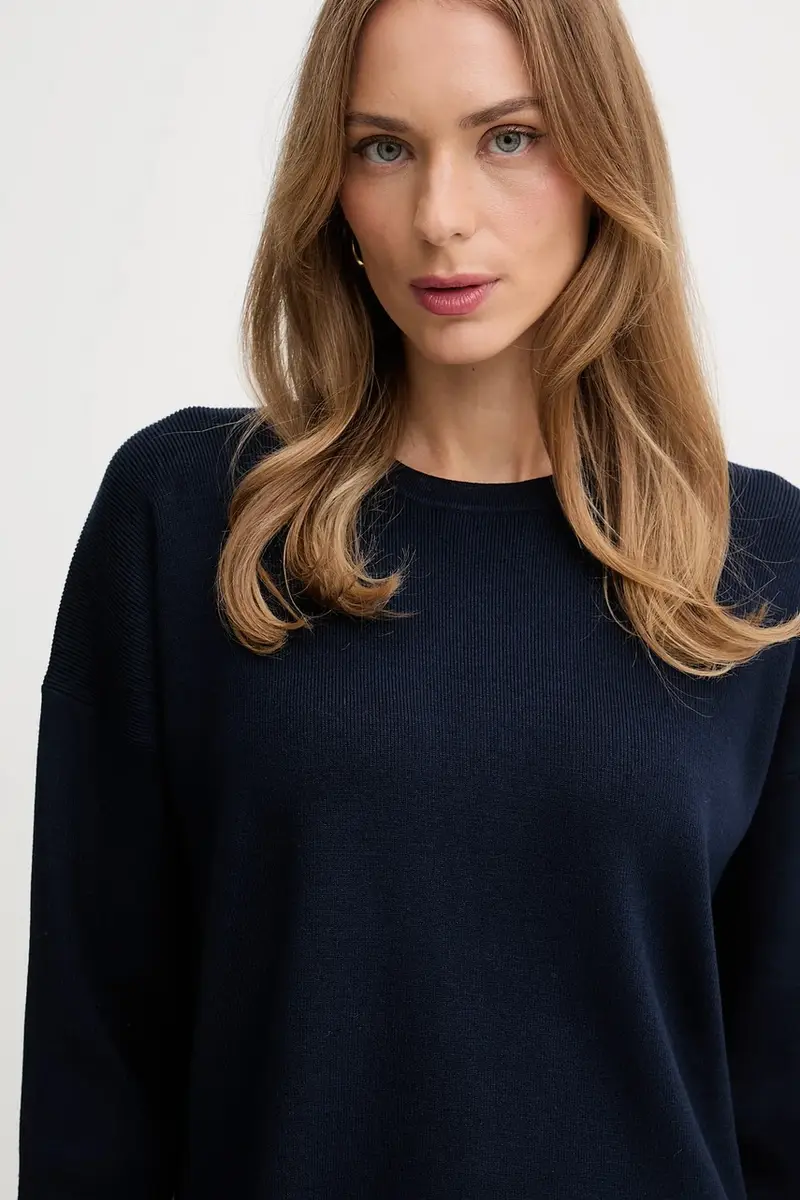 maglione donna colore blu navy 17Q3D10F9 miniatura 4