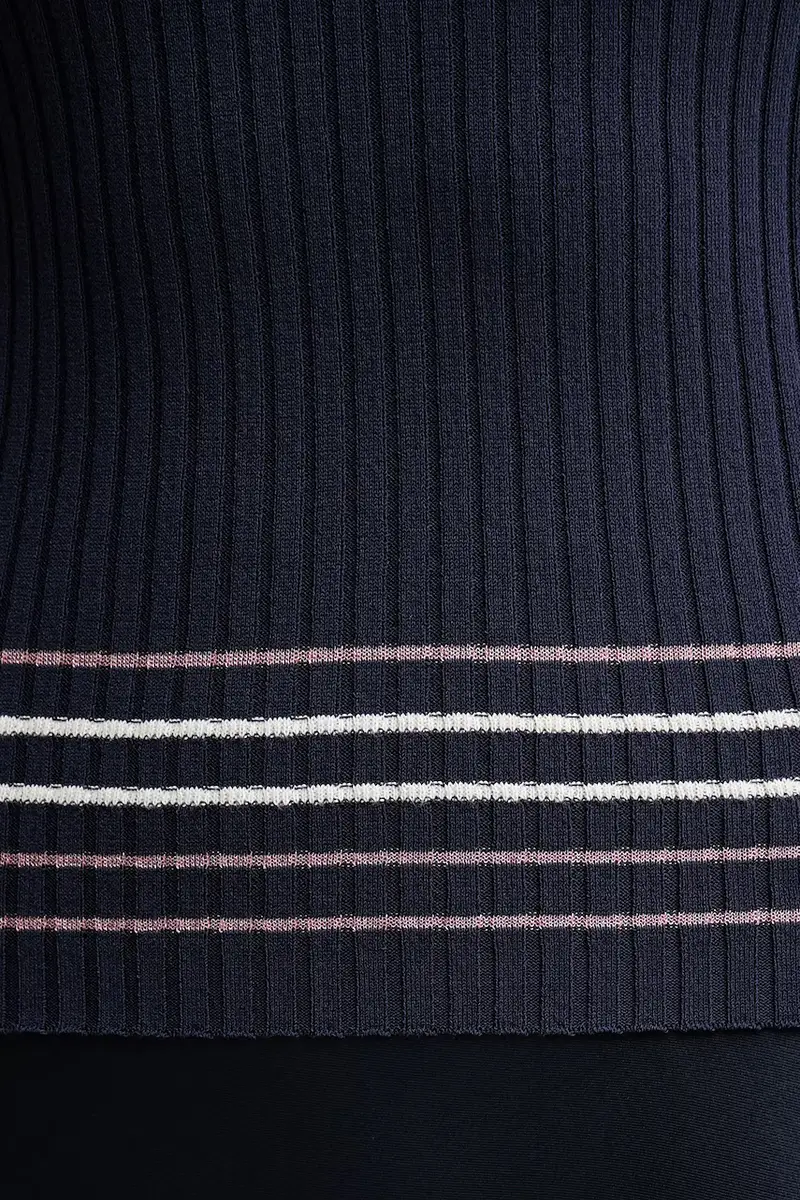 maglione donna colore blu navy 1E3RE10EK miniatura 5