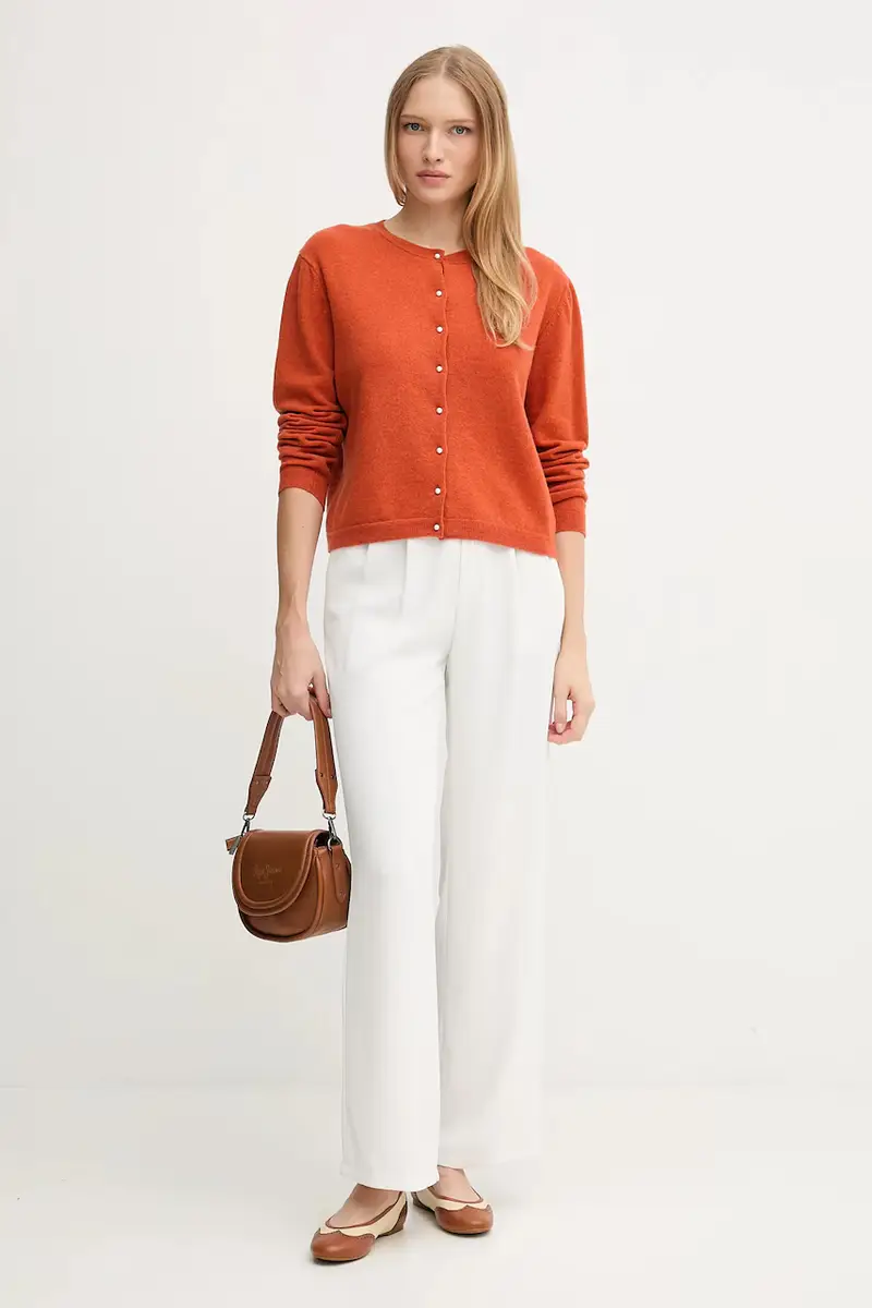 maglione donna colore grigio 1002D501U Arancione miniatura 2