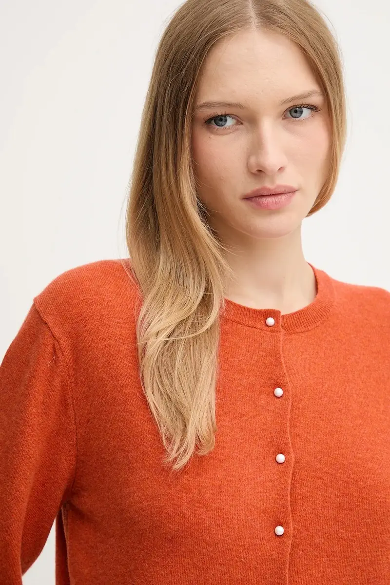 maglione donna colore grigio 1002D501U Arancione miniatura 4