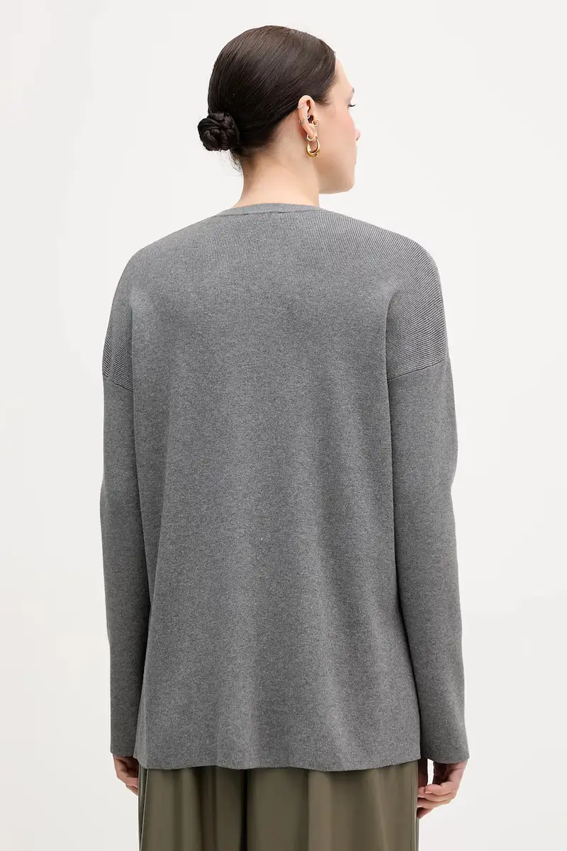 maglione donna colore grigio 17Q3D10F9 miniatura 3