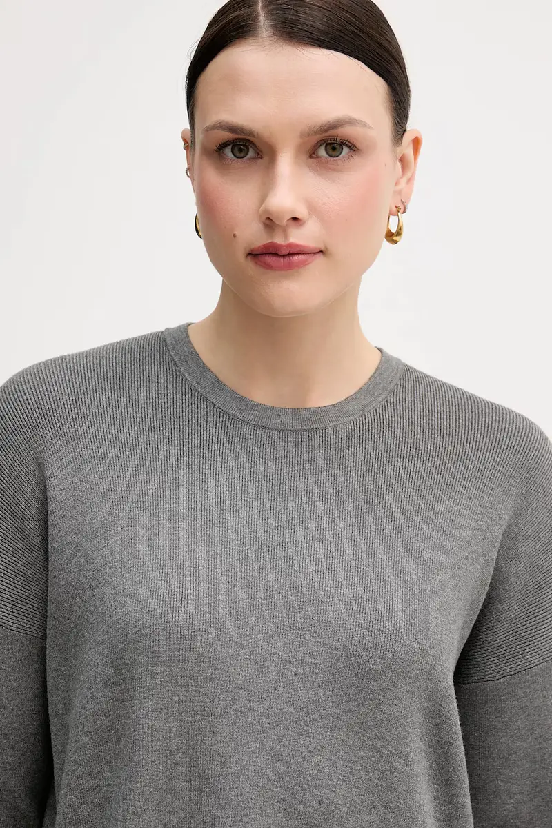 maglione donna colore grigio 17Q3D10F9 miniatura 4