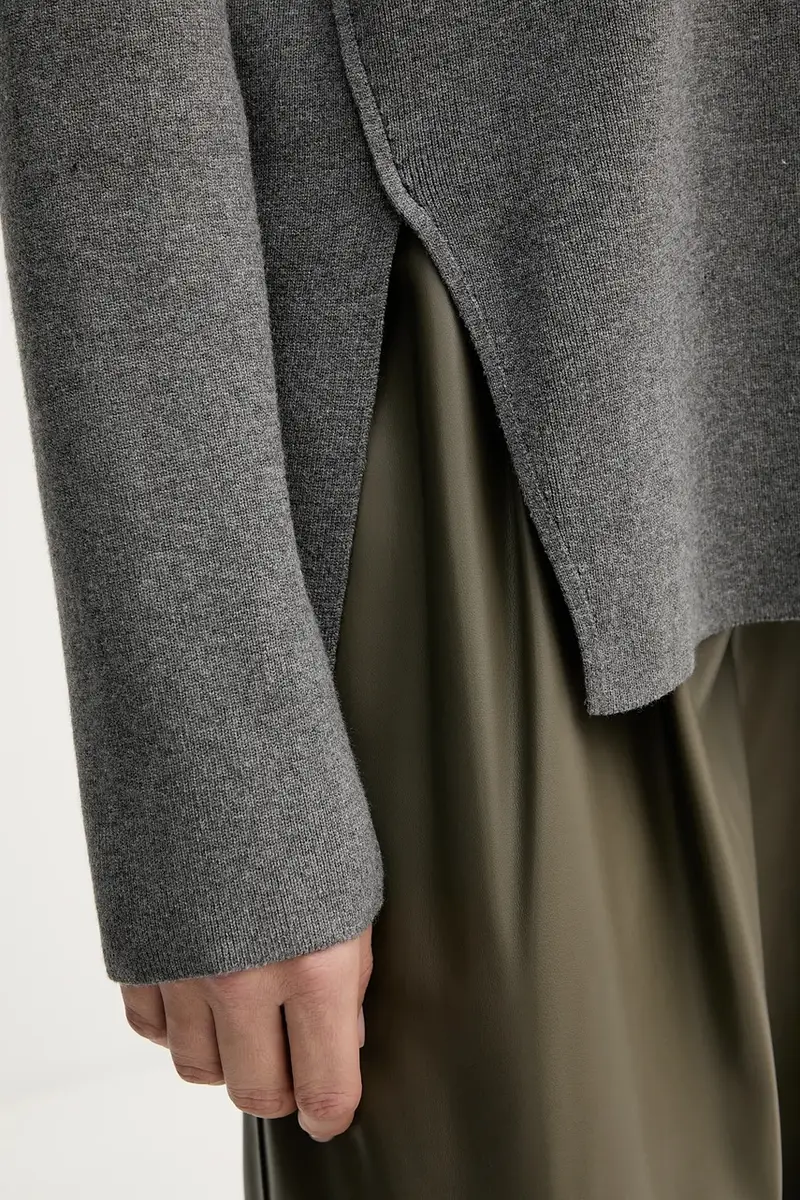 maglione donna colore grigio 17Q3D10F9 miniatura 5